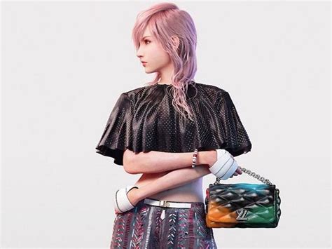 louis vuitton x square enix|Final Fantasy's Lightning becomes high.